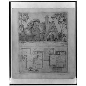   Architectural drawings for houses, Luther Reason Ray