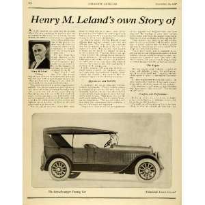  1920 Ad Seven Passenger Touring Car Automobiles Lincoln 