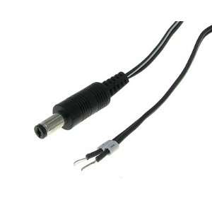   Male Lead Power Cord 2.1mm x 5.5mm for 12 Volt CCTV Cameras Pack of 10