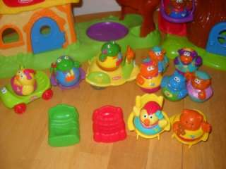 Weebles Treehouse w/Swing Storybook Cottage 15 Weebles Vehicles Lot 