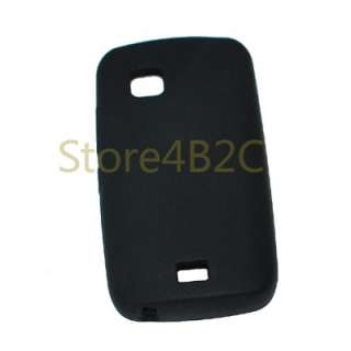 Silicon silicone skin case cover + Screen Protector Guard for NOKIA C5 