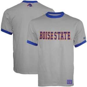  Boise State Broncos Grey Recruit Ringer T shirt Sports 