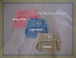 Crochet Diaper cover 18 colors Newborn photo prop 0 3m  