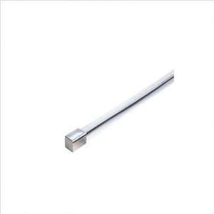    T8 PT Monorail Track with End Cap, Platinum Finish