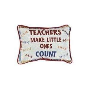 Set of 2 Teacher Saying Decorative Throw Pillows 9 x 12  