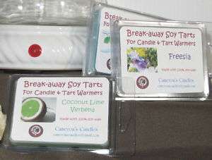 Soy Wax Break Away Tarts for Tart and Candle Warmers  