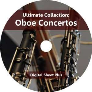  Oboe Concertos Sheet Music Ultimate Collection Cd Musical 