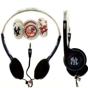 MLB New York Yankees Over The Head Headphones with Detachable Graphic 