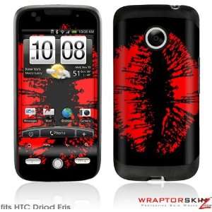  HTC Droid Eris Skin   Big Kiss Red on Black by 
