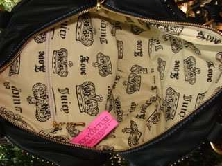 Brand New Leather Juicy Couture Bowler Key Tote Handbag  