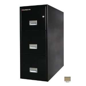   31 in. 3 Drawer Insulated Vertical File   Sand