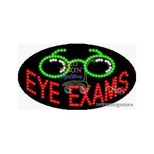 Eye Exams LED Sign 15 inch tall x 27 inch wide x 3.5 inch deep outdoor 