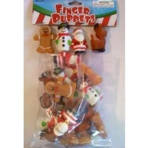  Christmas Finger Puppets Santa, Snowman and more. Case 