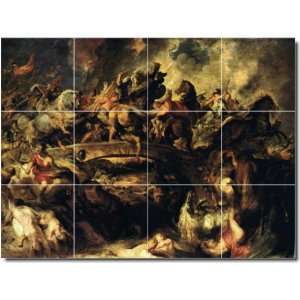 Peter Rubens Mythology Bathroom Tile Mural 14  24x32 using (12) 8x8 