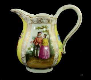 GERMAN PORCELAIN PITCHER DATES TO LATE 1800S  