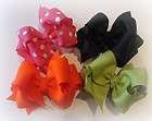 Lot Set of 4 Mini Double Layered Boutique Hair Bows Gir