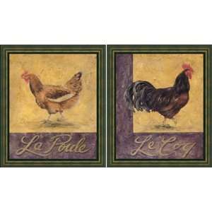 Martin   Le Coq & Le Poule, Set of 2 