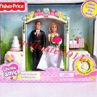Fisher Price Loving Family Bride&Groom Wedding Day With Music  