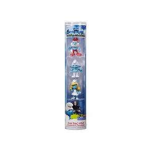   Mini Figure 4Pack Papa Smurf, Clumsy, Smurfette Gargamel Toys & Games