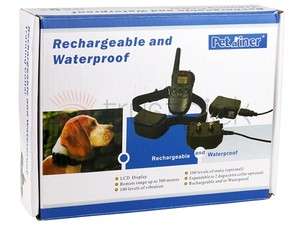   & Rechargeable 1 dog LCD Shock&Vibrate Remote Dog Training Collar
