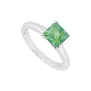  Emerald Ring  14K White Gold   0.75 CT TGW Jewelry