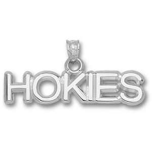  Virginia Tech Hokies 5/16in Sterling Silver Pendant 
