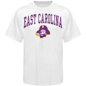   East Carolina Pirates White Bare Essentials T shirt