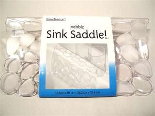   InterDesign # 60760 Pebblz Pebble Sink Saddle Protector   Clear  
