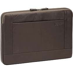 SOLO Vintage Espresso 15.6 inch Leather Laptop Sleeve  