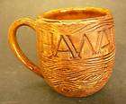 Vintage ATOMIC COFFEE MUG TIKI HAWAII GLASS cup LOUNGE