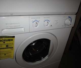 NEW FRIGIDAIRE STACKABLE WHITE WASHER AND DRYER  