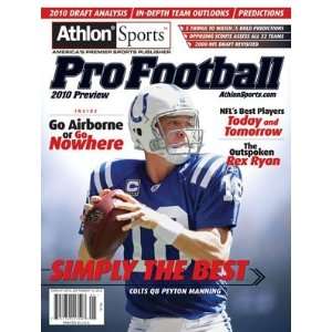   Sports 2010 NFL Pro Football Preview Magazine Sports Collectibles