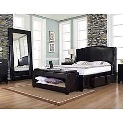 Oxford X 4 Drawer Cal King size Leather Bed  