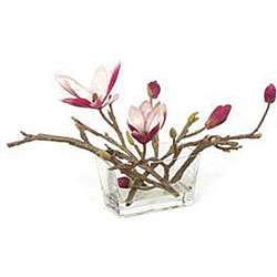 Kathy Ireland Home Japanese Magnolia Silk Flower  