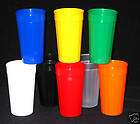 10 TUMBLERS   PLASTIC DRINKING GLASSES   MADE IN USA    