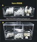 ACRYLIC ORGANIZER 3 COMPARTM​ENT~STACKA​BLE~EXPAND​~ #5698