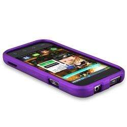 Purple Rubber Coated Case for Samsung Fascinate/ Galaxy S   