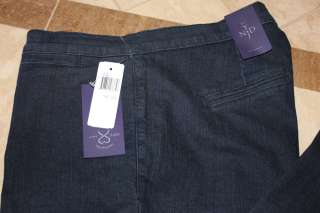 NWT NYDJ Not Your Daughters Jeans Plus Size Trouser Cut Dark Wash 20W 