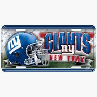  New York Giants Embossed Hi Definition Metal License Plate 