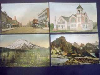 VTG 1909 Walla Walla WA Postcards Main Street Lot 4  