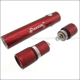 watt Mini 3w Led Flashlight Torch Lamp 7119 Red  