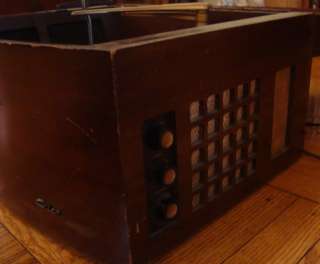 Vintage COLUMBIA 360K Diamond Needle RECORD PLAYER Wood Speaker Wooden 