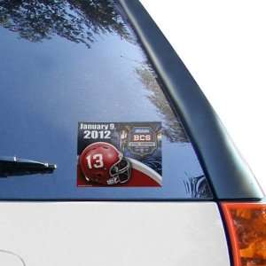  Crimson Tide 2012 National Championship Bowl Ultra Decal Automotive
