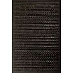Hand woven Black Bamboo Rug (3 Square)  