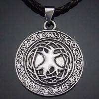 Silver Celtic Tree of Life Pendant with 20 Choker Necklace PP#226 