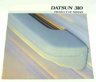 1982 82 Nissan DATSUN 310 BROCHURE GX Sedan Coupe Dlx  