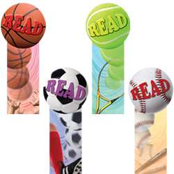 12 SPORTS BALL BOOKMARKS PARTY BASKETBALL TENNIS SOCCER  