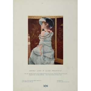 1904 Print Portrait Victorian Woman Dress Hat Dr. Grun   Original 