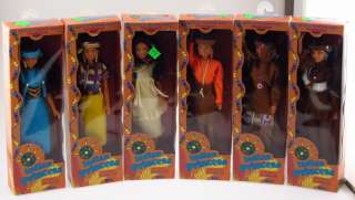 Set of 6 Legends of Yesteryear Series Pocahontas Indian Princess Doll 