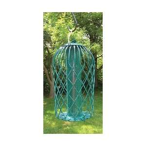  Songbird Caged Thistle Feeder Green Large Patio, Lawn 